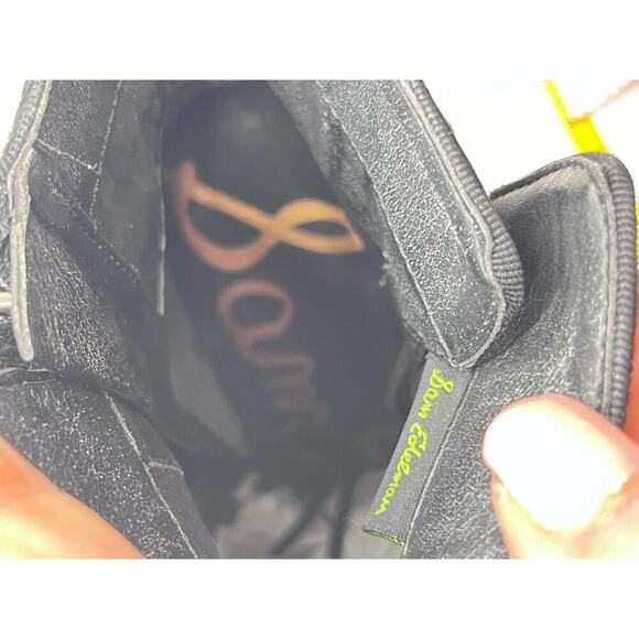 Sam Edelman Black Suede Embroidered Floral Winnie Block Heel Ankle Boots Sz 8 - Picture 7 of 15